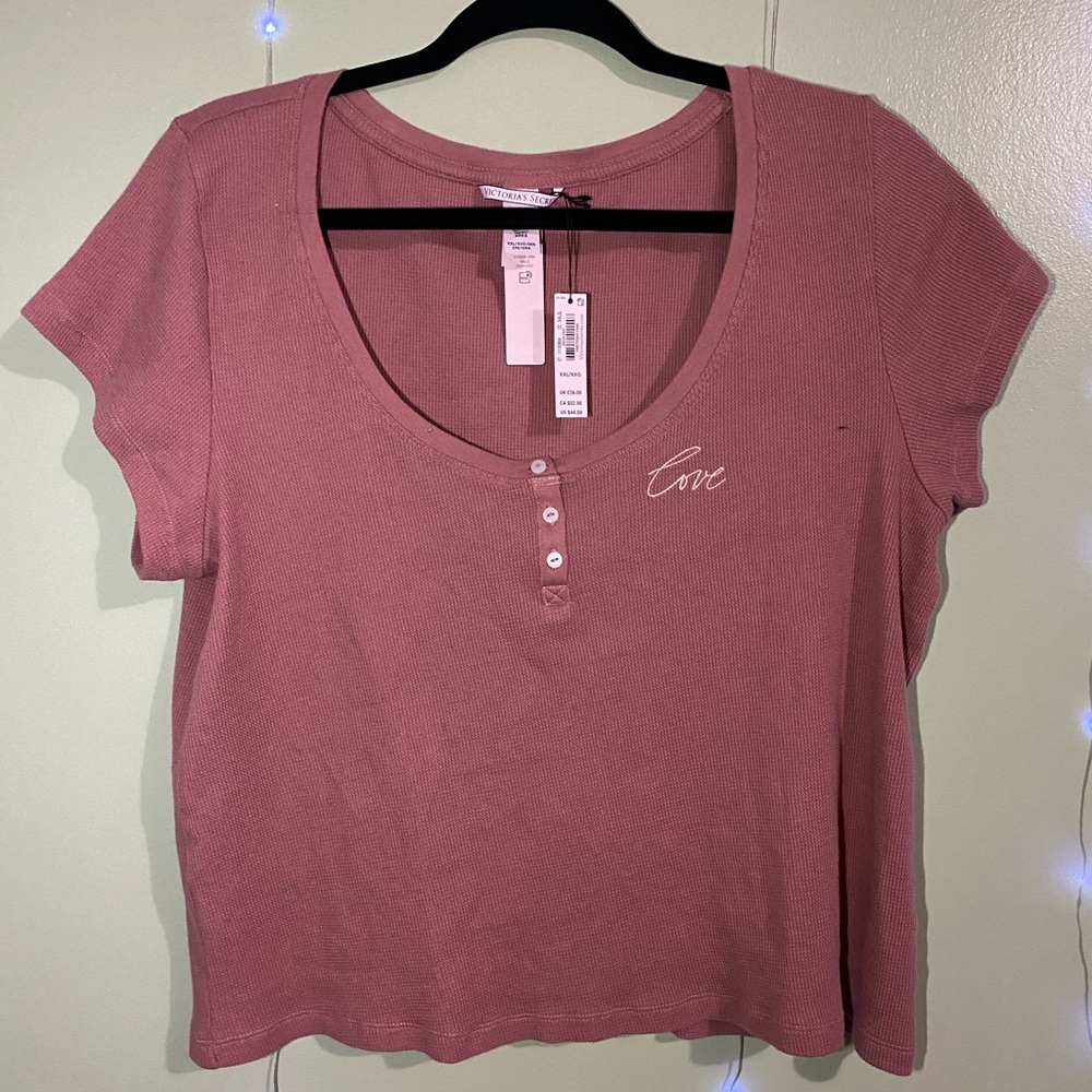 Victoria Secret SS knit Crop top